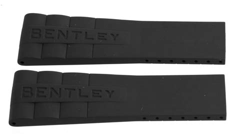 Genuine Breitling 24mm x 20mm Black Rubber Watch Band 